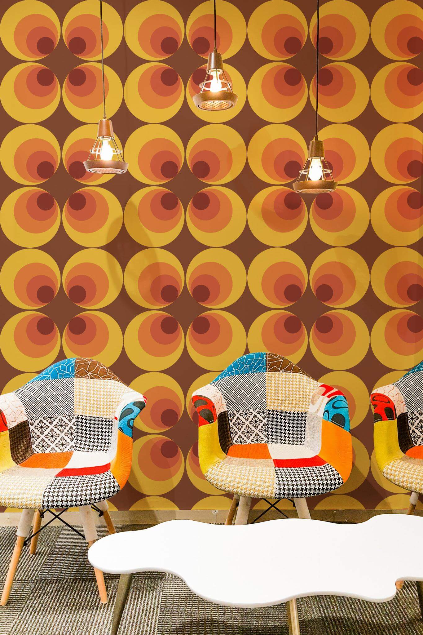 Retro 70s circle Wallpaper - Image 4