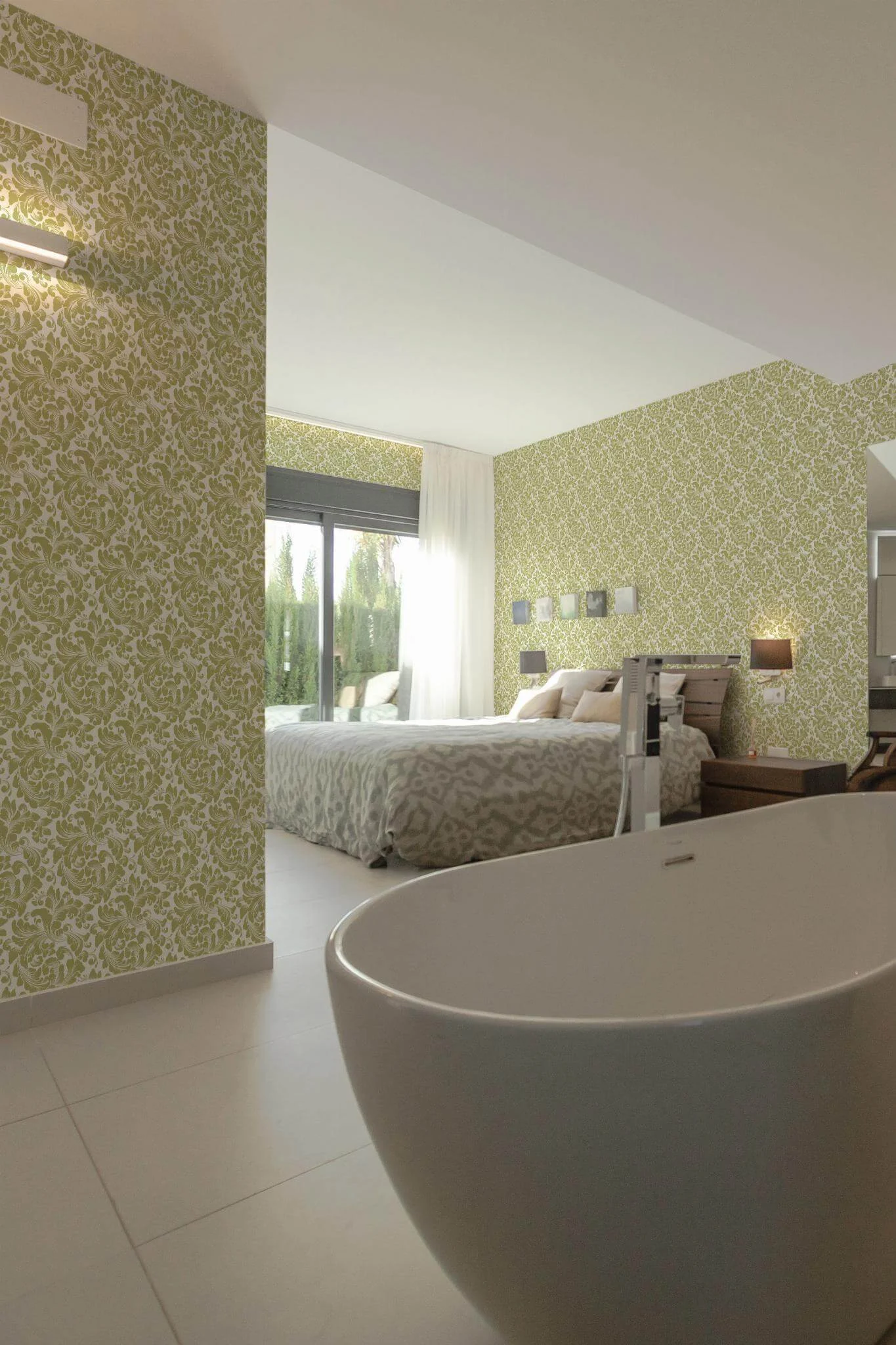 Retro damask Wallpaper - Image 3