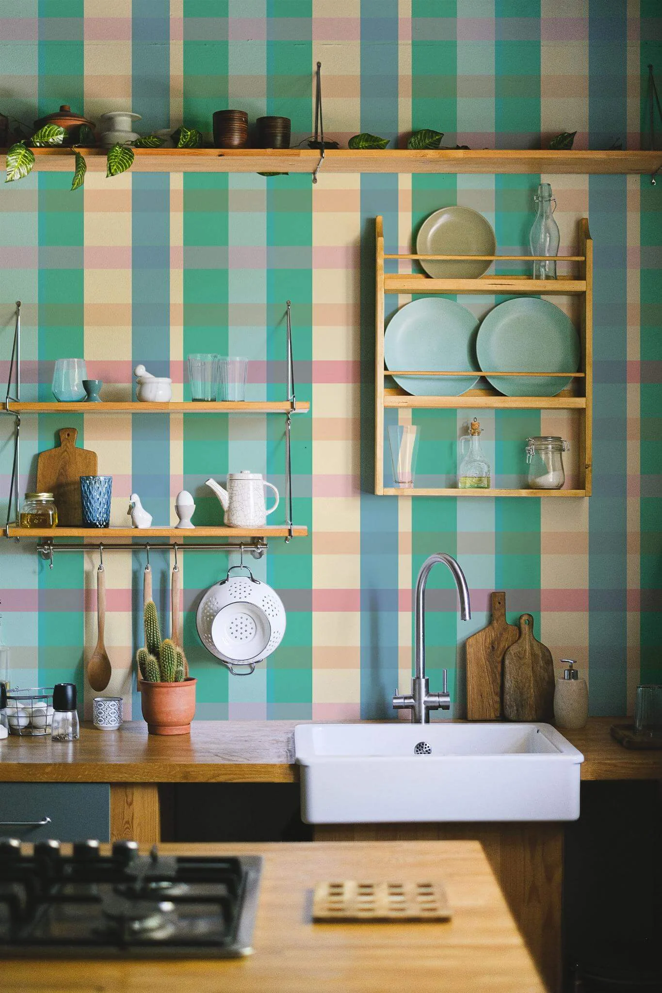 Chromatic Grid Wallpaper - Image 4