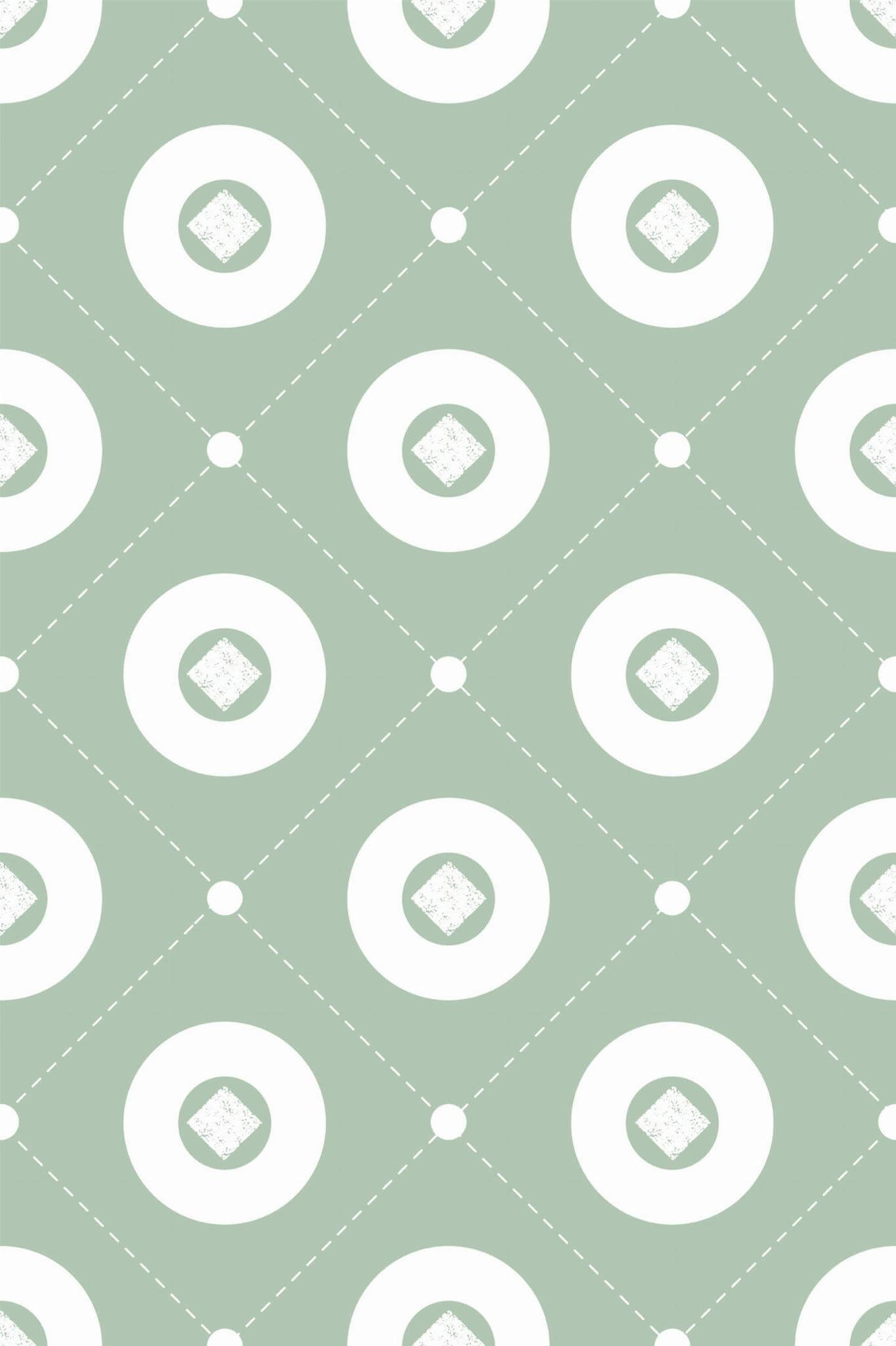 Retro tile geometric Wallpaper - Image 2