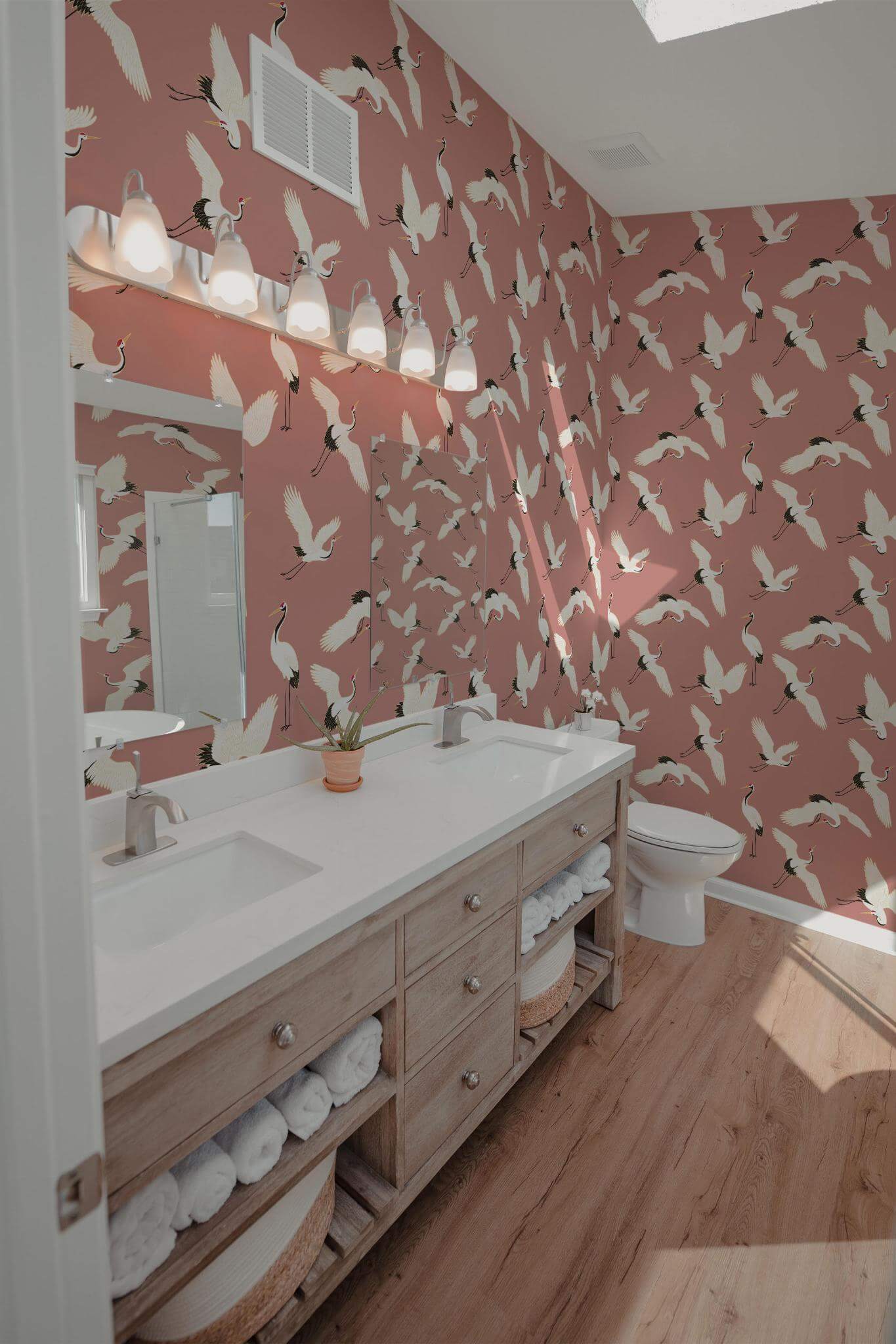Crane pink Wallpaper - Image 4