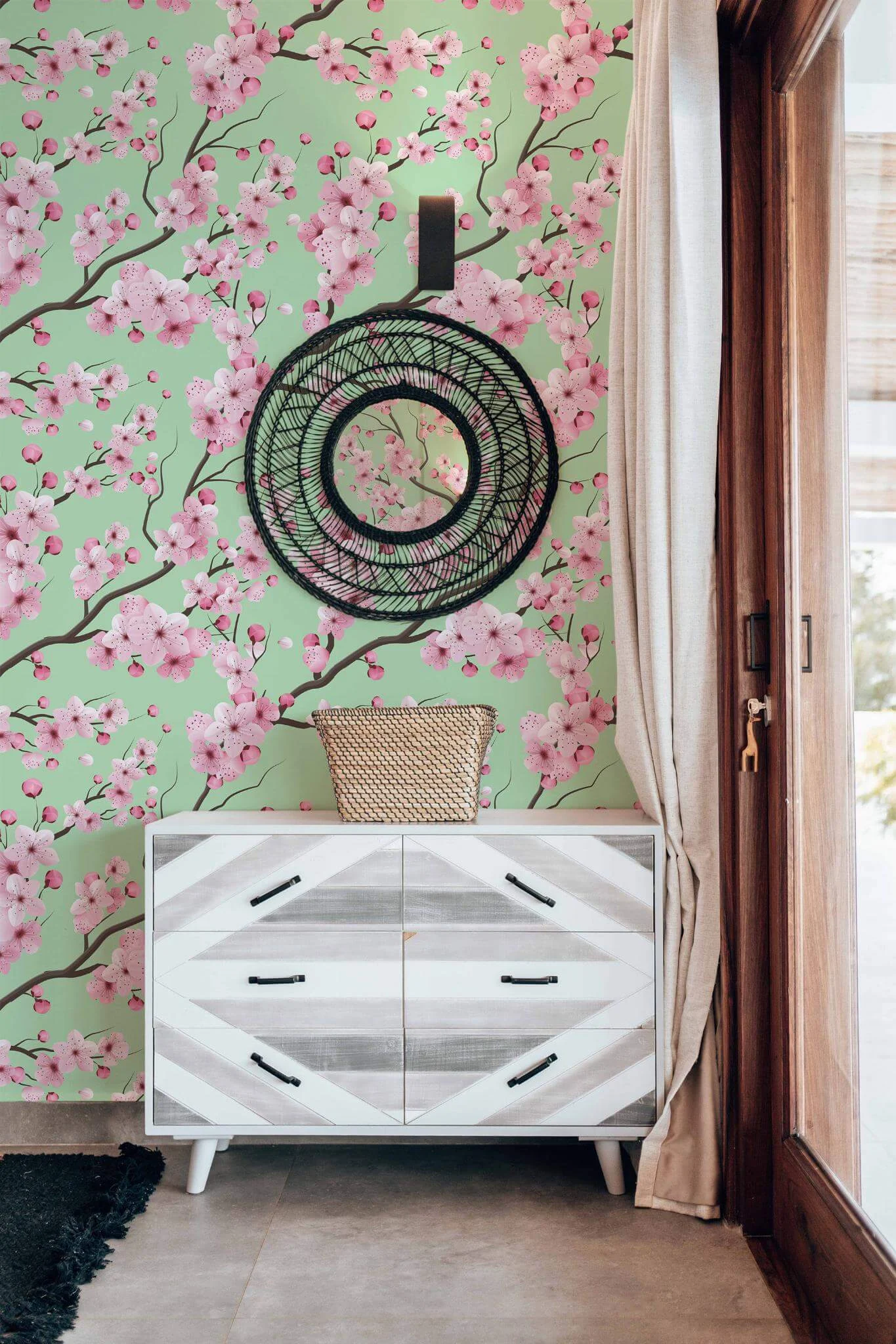 Sage cherry blossom Wallpaper - Image 4