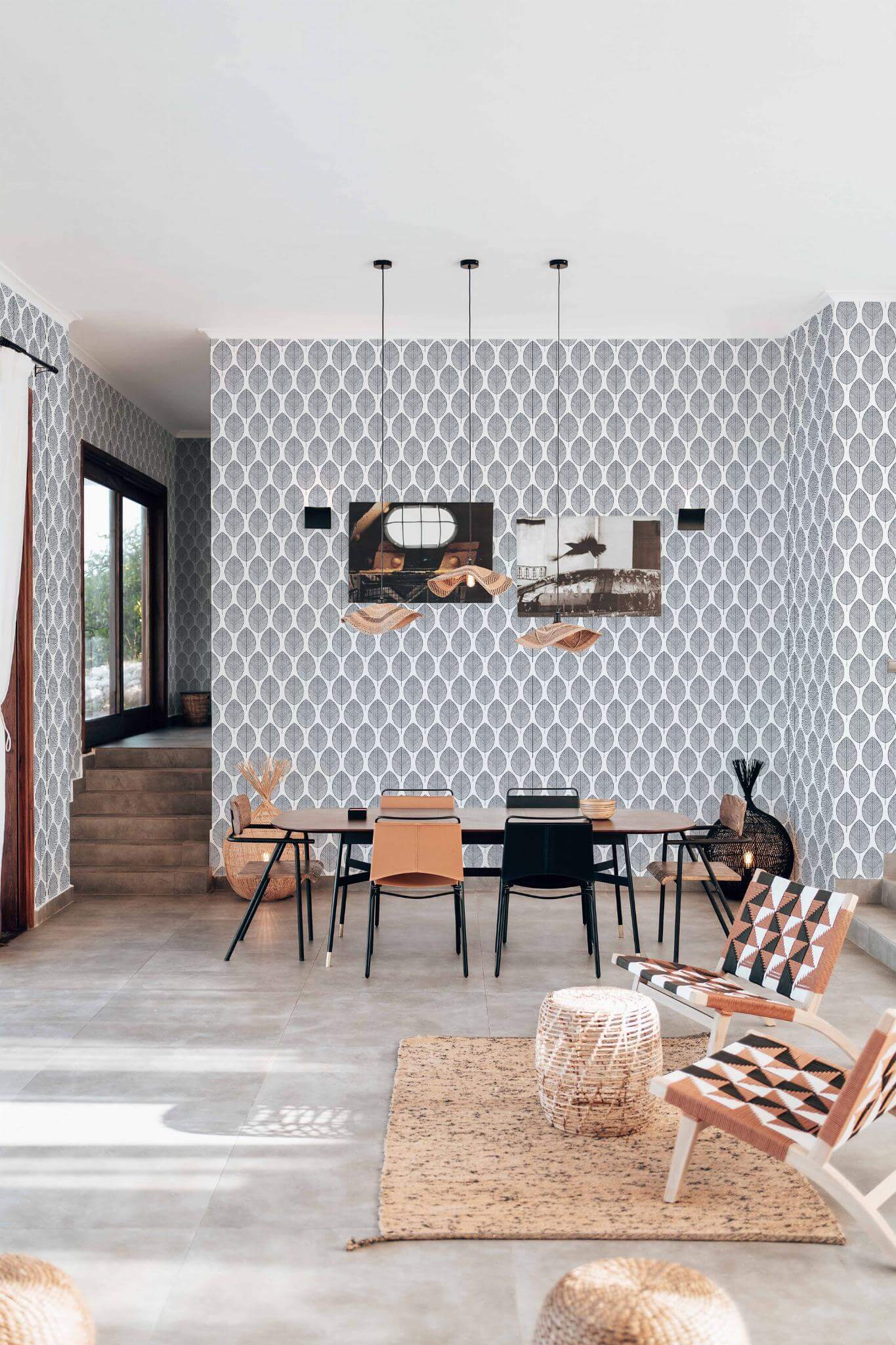 Seamless scandinavian leaf Wallpaper - Image 3