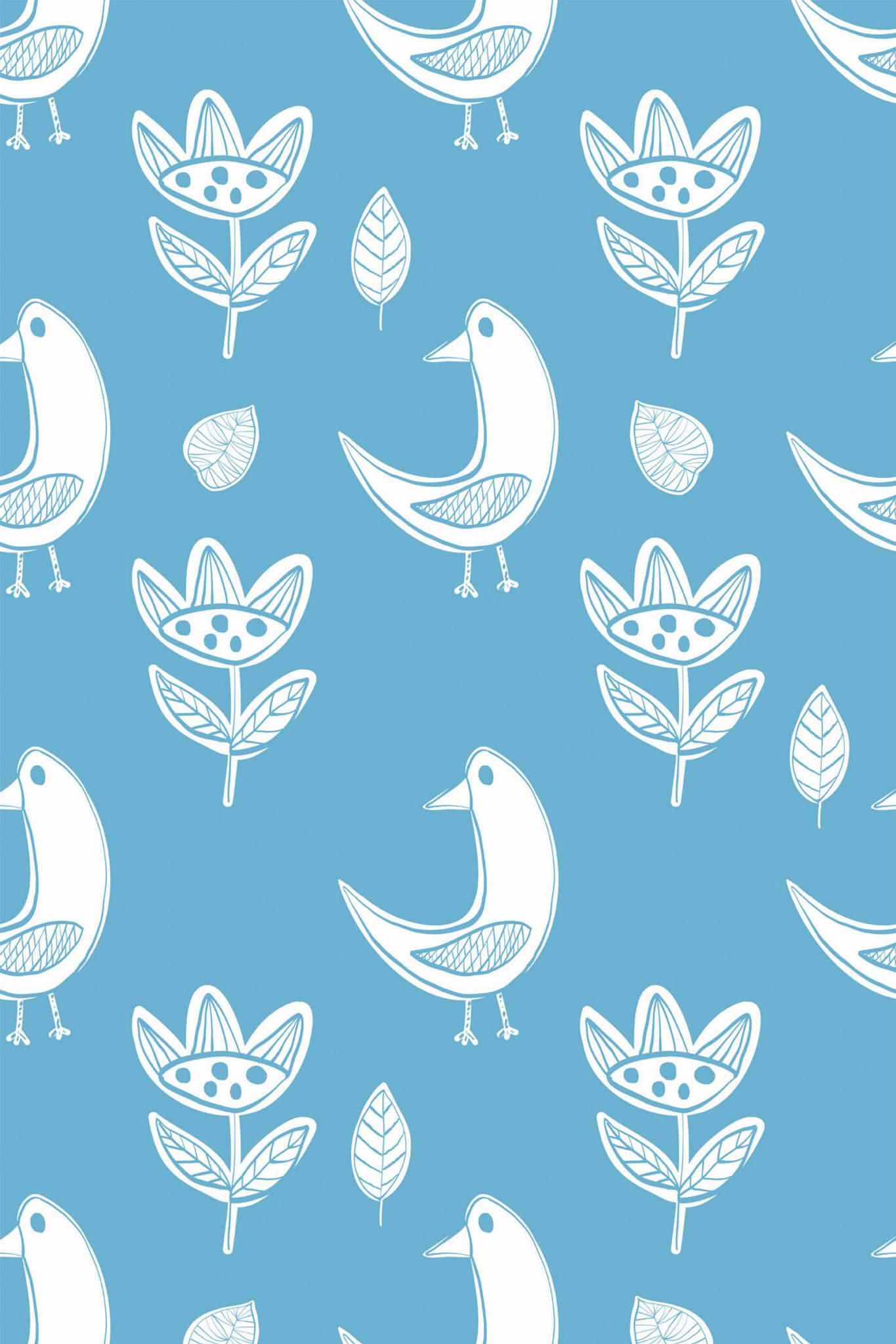 Scandinavian bird Wallpaper - Image 2