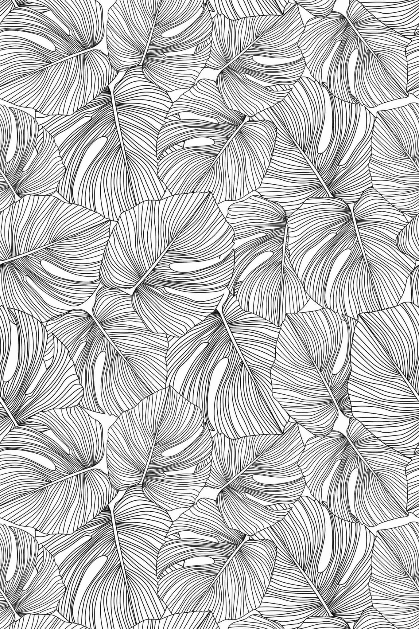 Seamless monstera leaf Wallpaper - Image 3