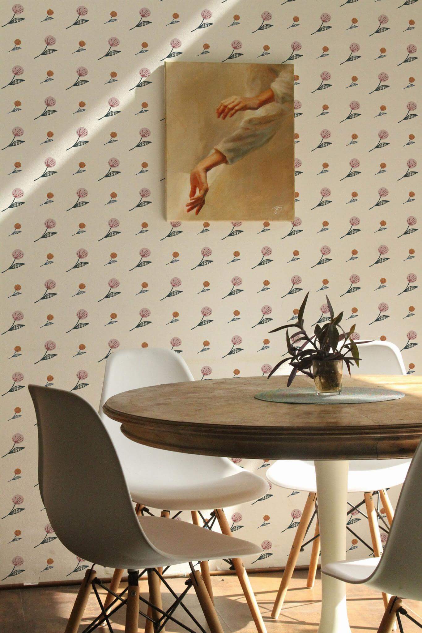 Simple floral Wallpaper - Image 4