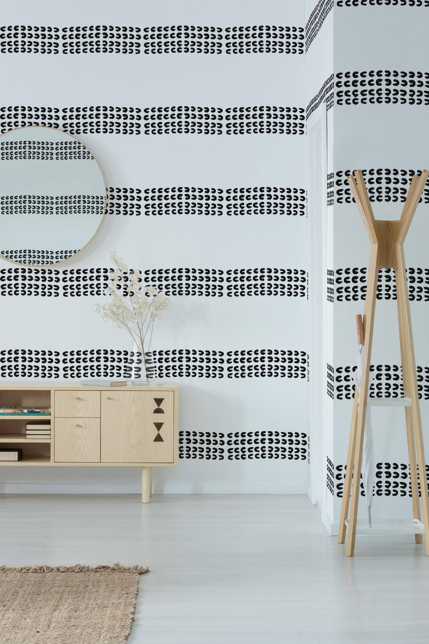 Horizontal abstract stripe Wallpaper - Image 3