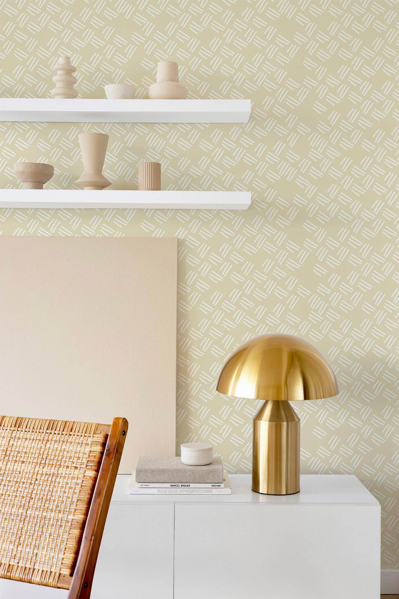 Hand drawn striped Wallpaper