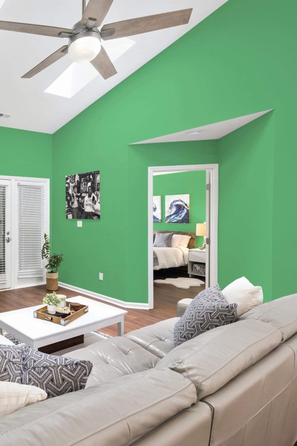 Emerald green plain Wallpaper - Image 3