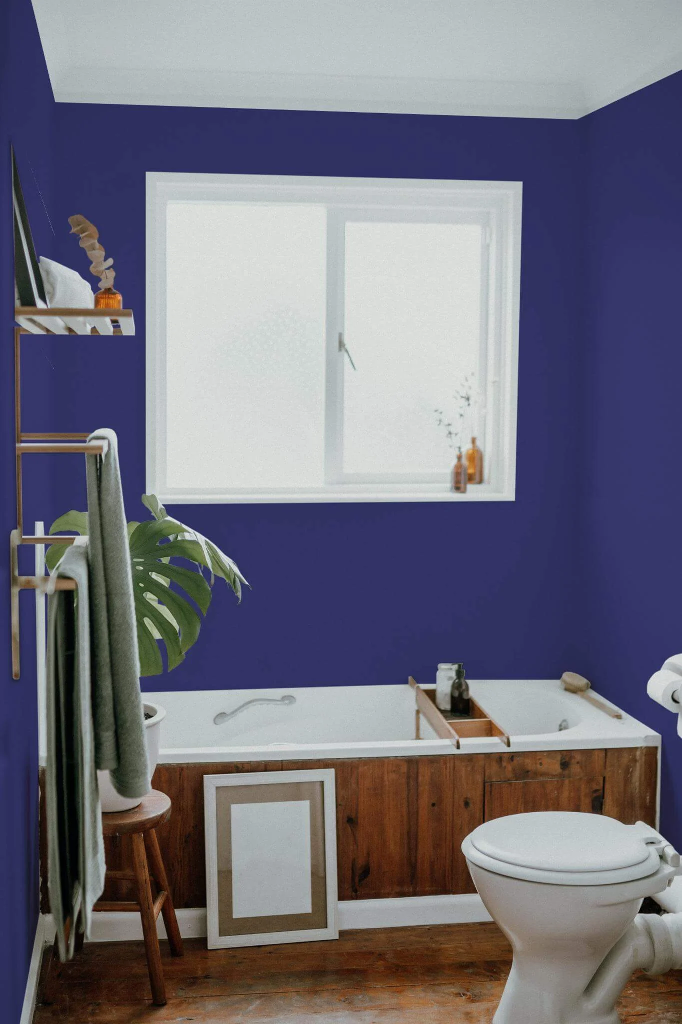 Navy blue solid color Wallpaper - Image 4