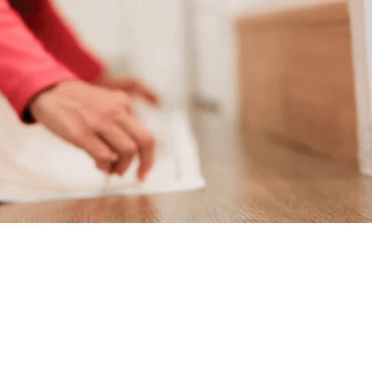 Step Three: Lay it out and position your SafetyMat. Peel back about an inch or two of the adhesive backing. Carefully align this edge with your surface or starting point. Getting this first step right ensures the rest of the mat lays perfectly in place.