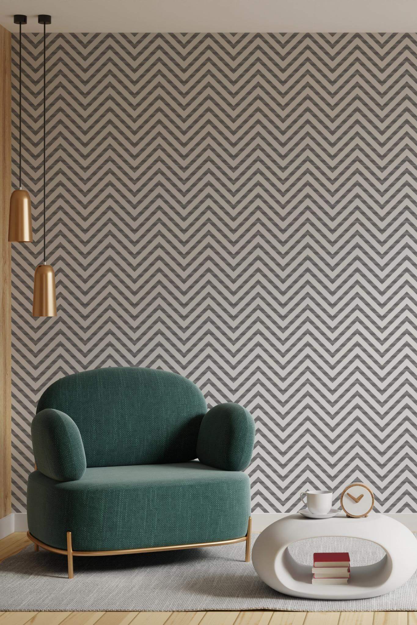 Striped chevron Wallpaper - Image 4