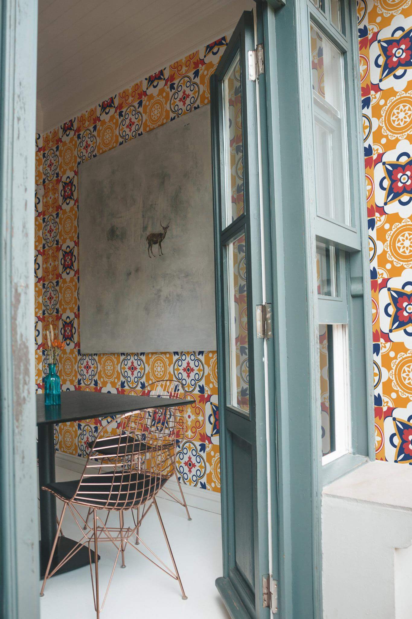 Colorful moroccan tile Wallpaper - Image 3