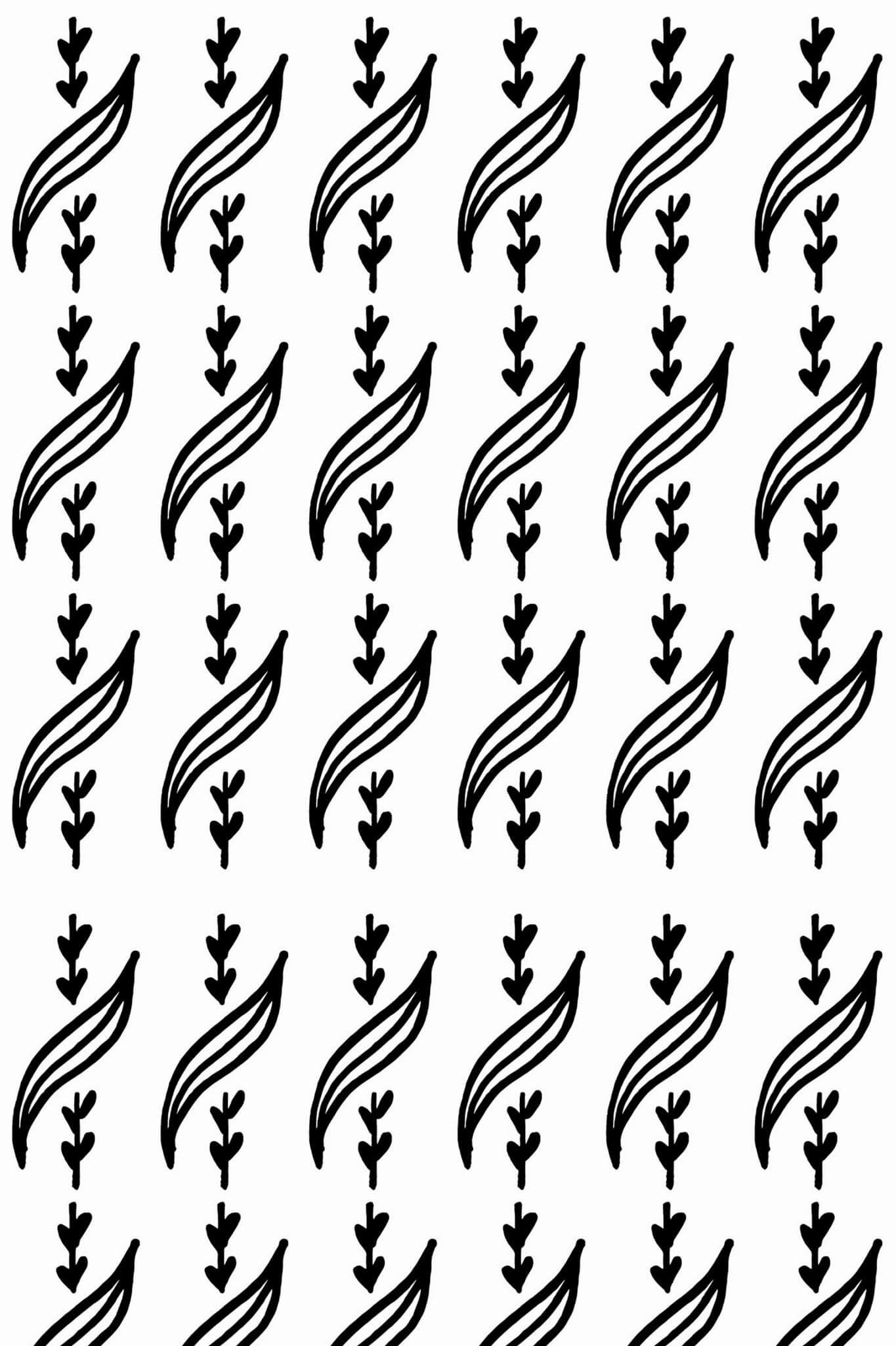 Vertical leaf Wallpaper - Image 2