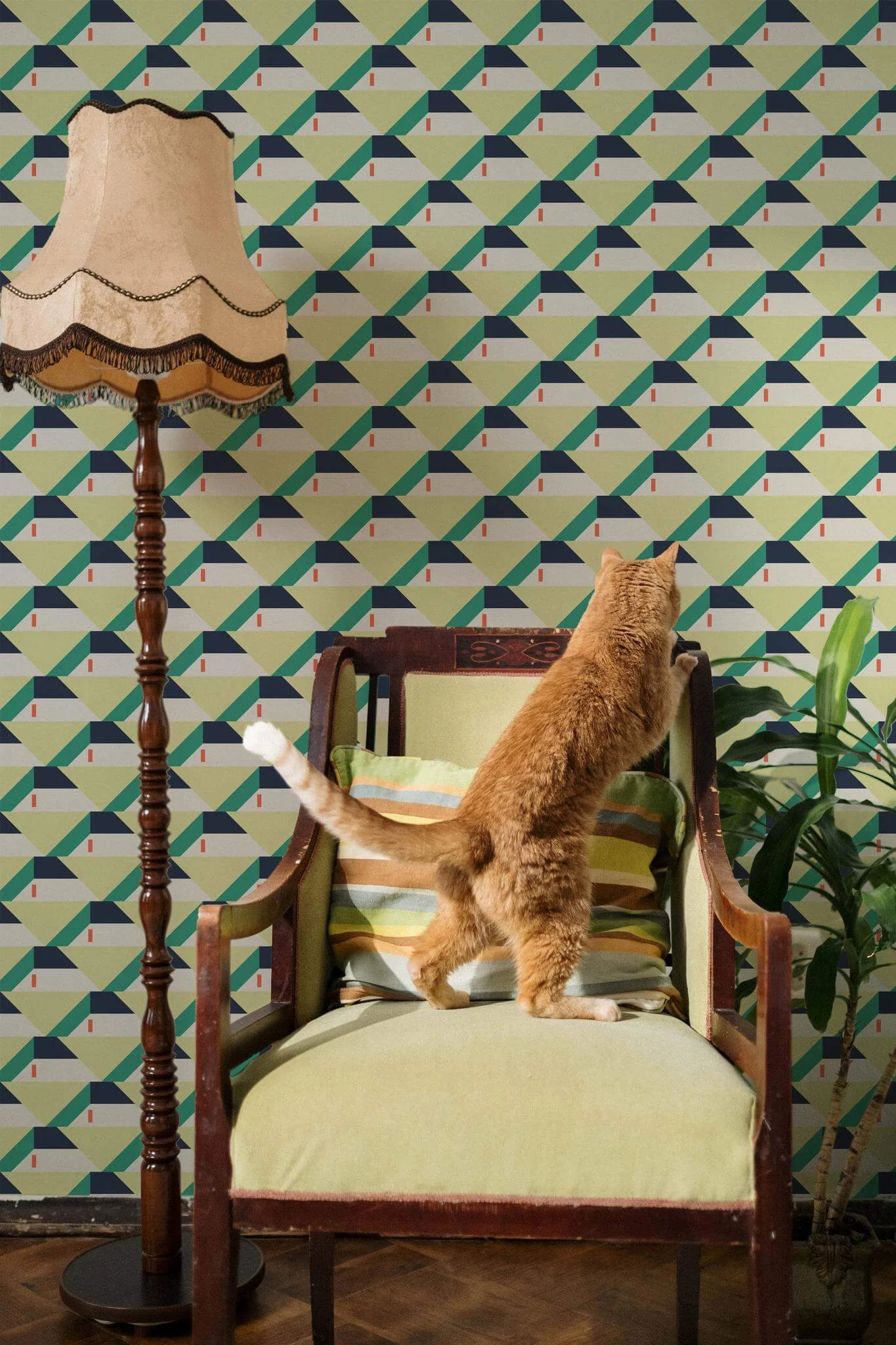 Vintage textile inspired Wallpaper - Image 4