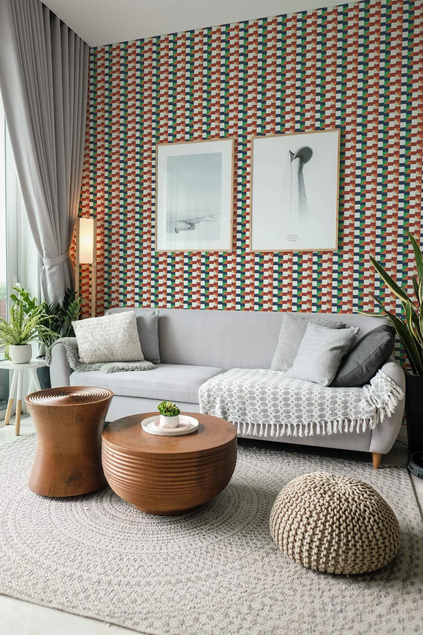 Vintage textile Wallpaper - Image 3