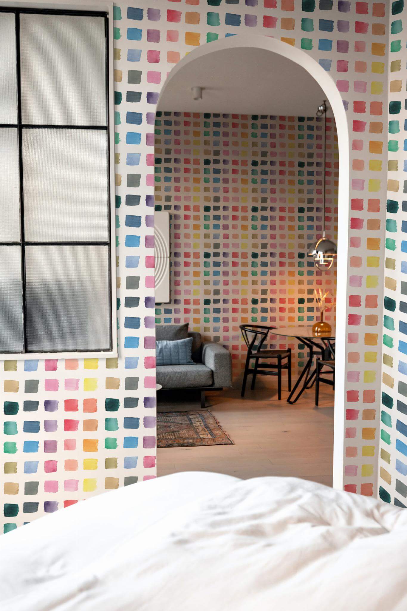 Colorful watercolor brush stroke Wallpaper - Image 3