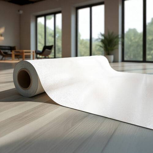 white vinyl flooring roll