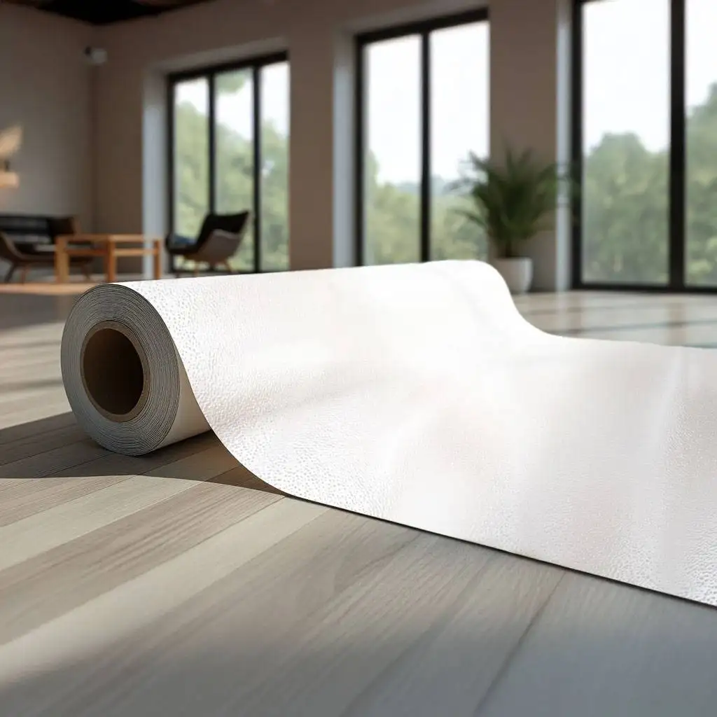 white vinyl flooring roll