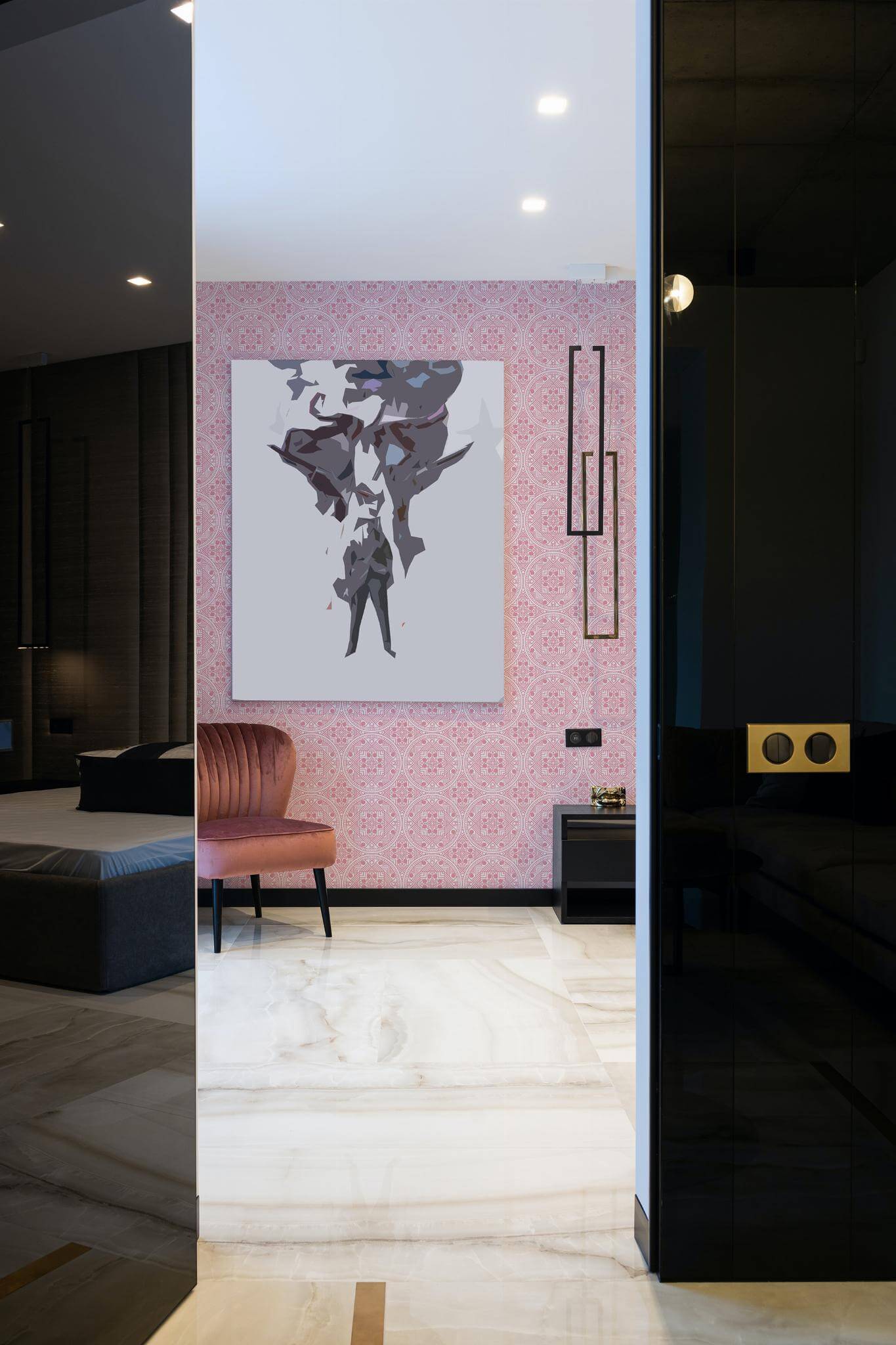 Pink geometric Wallpaper - Image 3